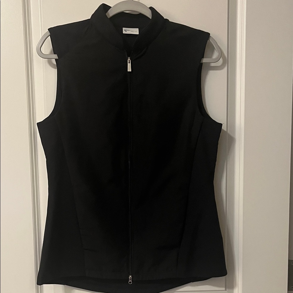 Greg Norman Women’s Full Zip Black Golf Vest